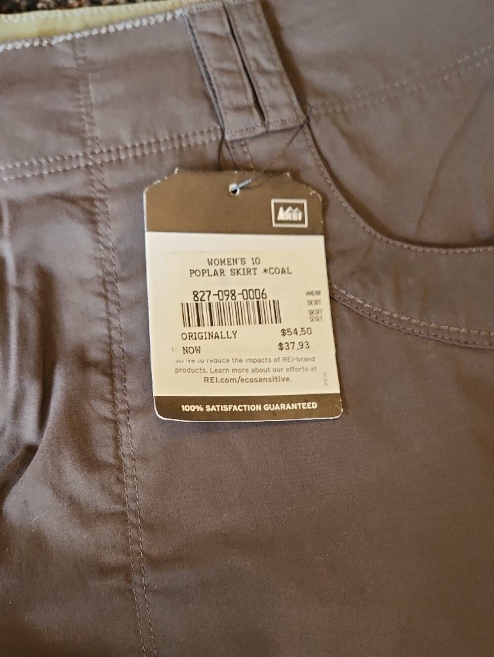 REI CoalUtility Poplar Skirt with Front Pockets - Picture 4 of 7